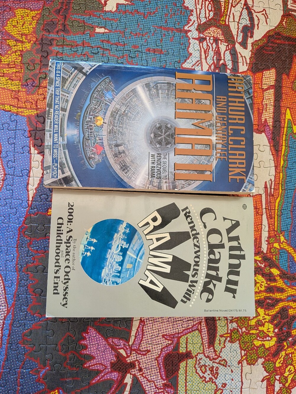 2 Vintage Sci-fi Rama Books - Arthur C. Clarke